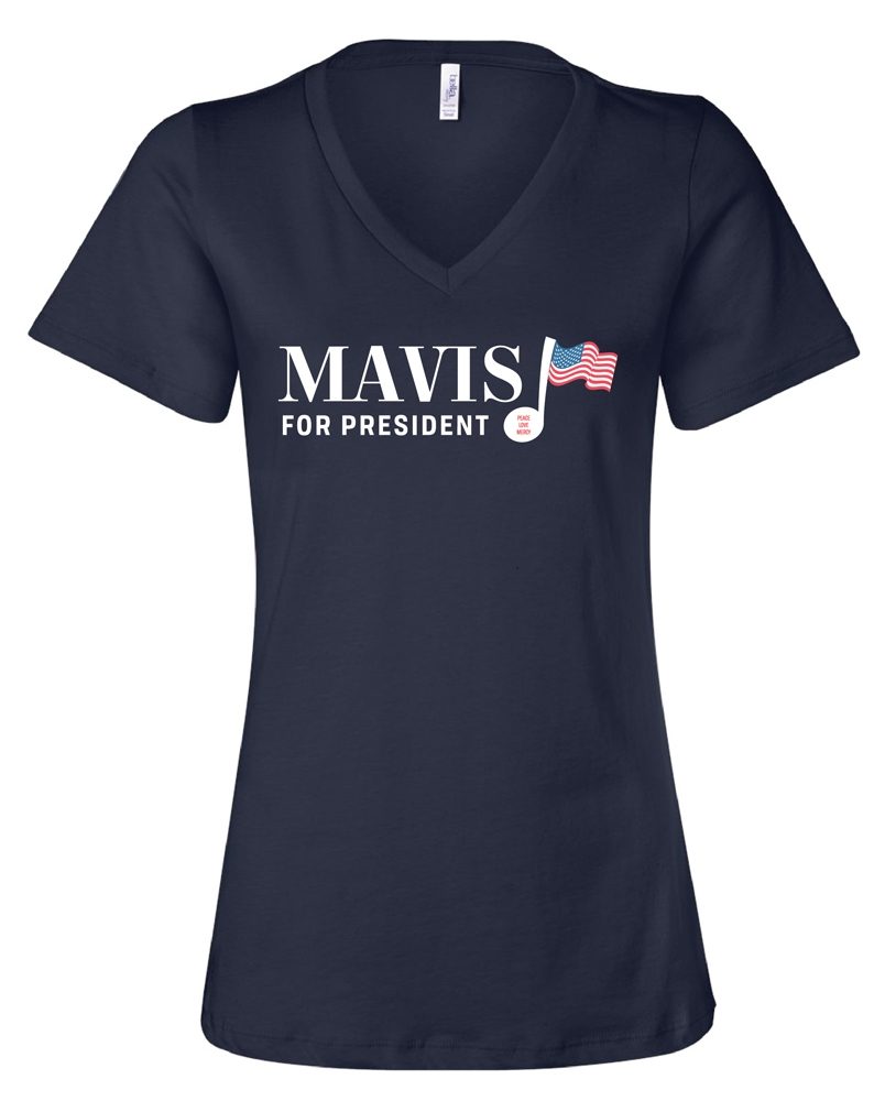 Women's V-Neck Mavis For President T